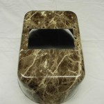 Welding helmet in Marble